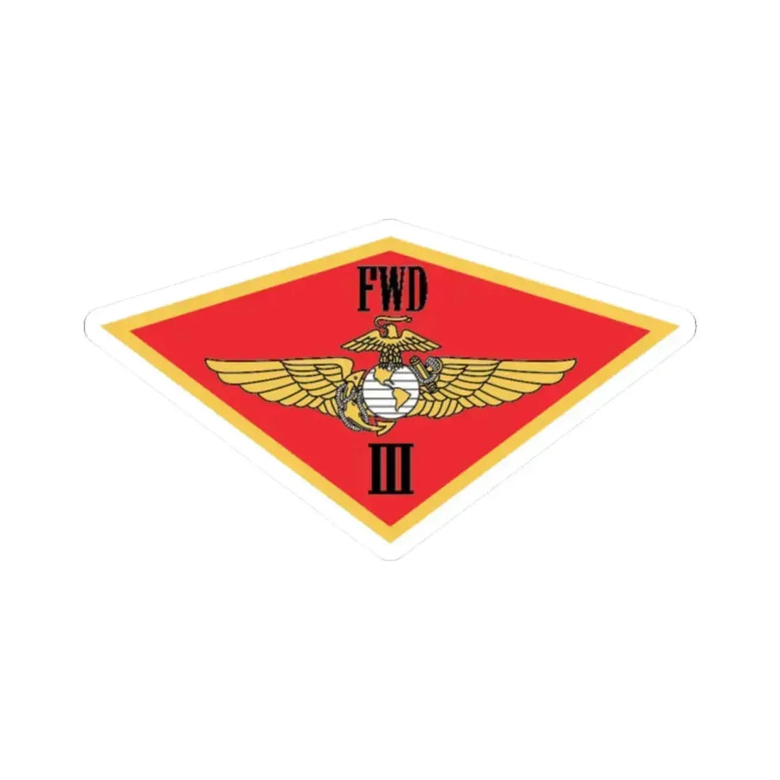 3rd MAW FWD (USMC) STICKER Vinyl Kiss-Cut Decal 2 Inch White - The Sticker Space
