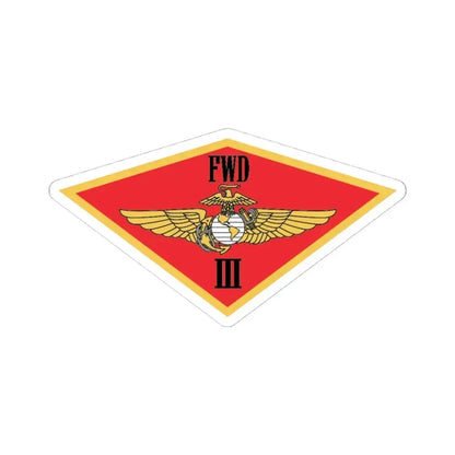 3rd MAW FWD (USMC) STICKER Vinyl Kiss-Cut Decal 4 Inch White - The Sticker Space