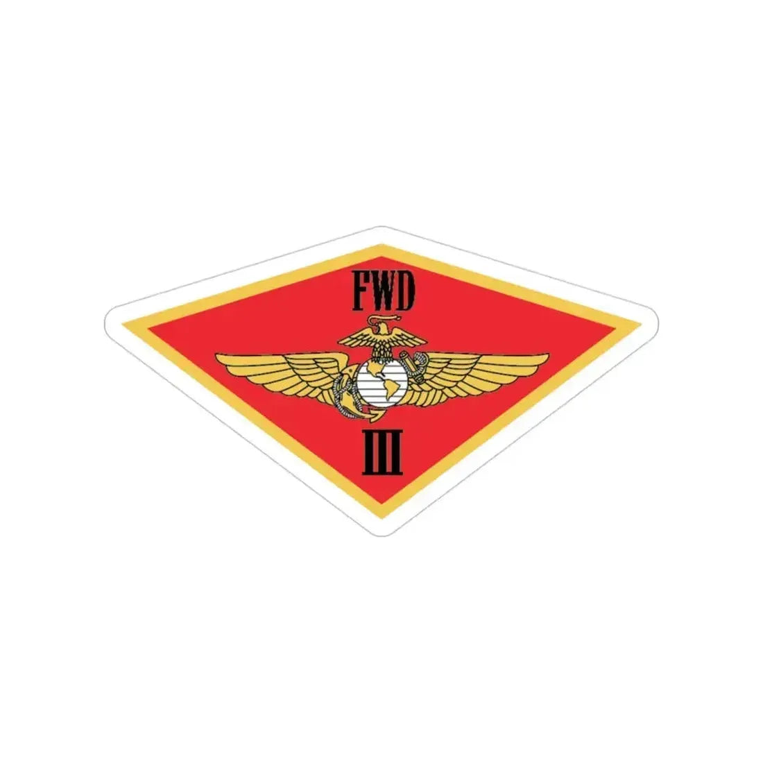 3rd MAW FWD (USMC) Transparent STICKER Die-Cut Vinyl Decal 3 Inch - The Sticker Space