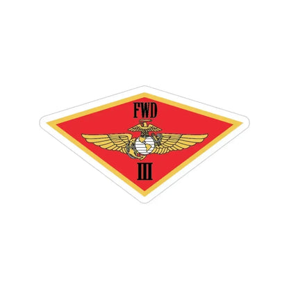 3rd MAW FWD (USMC) Transparent STICKER Die-Cut Vinyl Decal 4 Inch - The Sticker Space