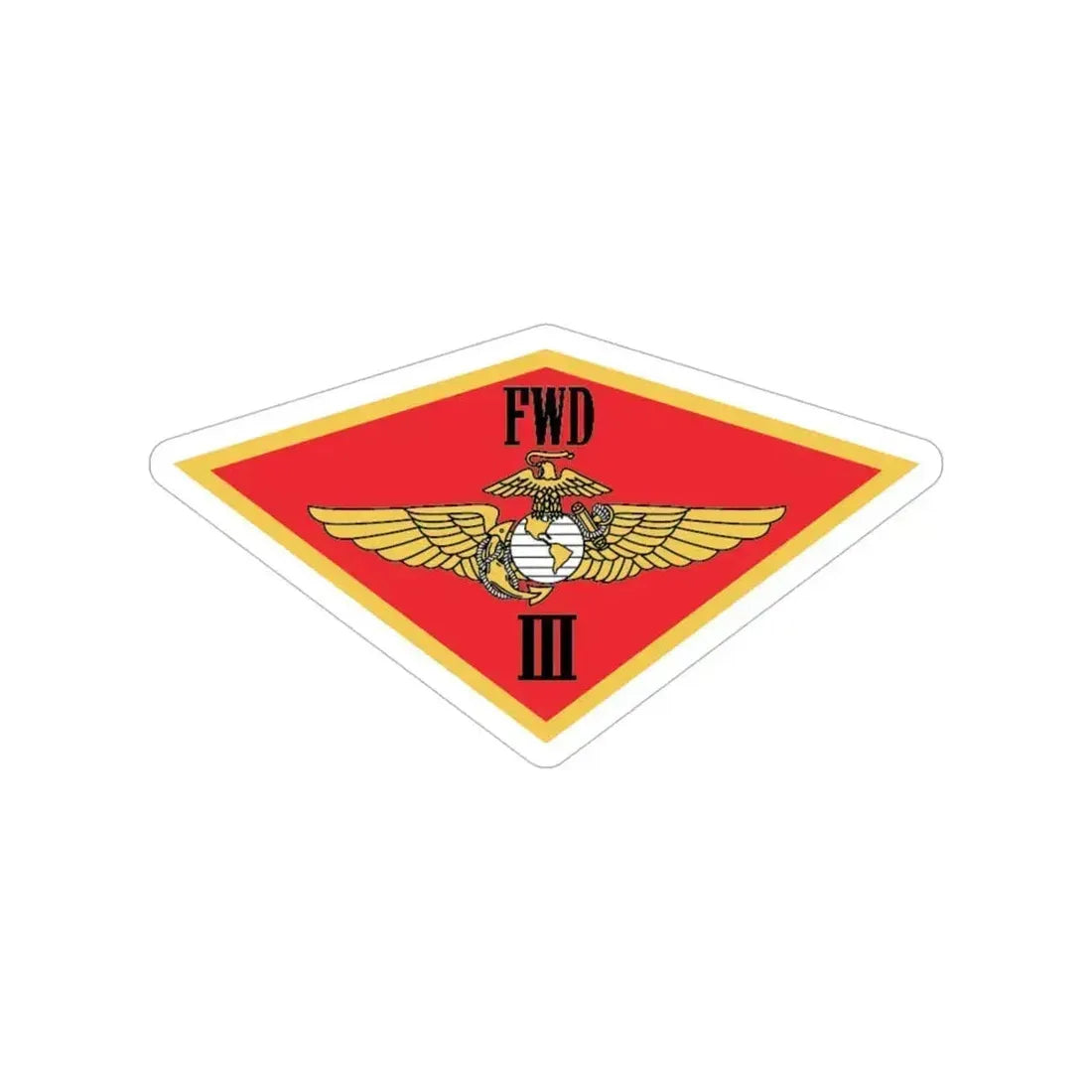 3rd MAW FWD (USMC) Transparent STICKER Die-Cut Vinyl Decal 6 Inch - The Sticker Space