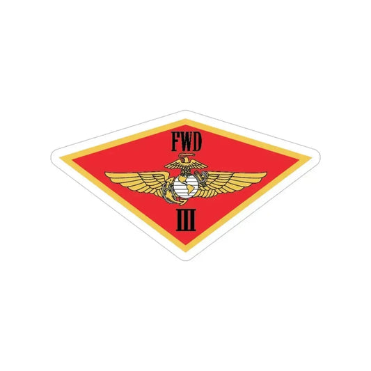 3rd MAW FWD (USMC) Transparent STICKER Die-Cut Vinyl Decal 6 Inch - The Sticker Space