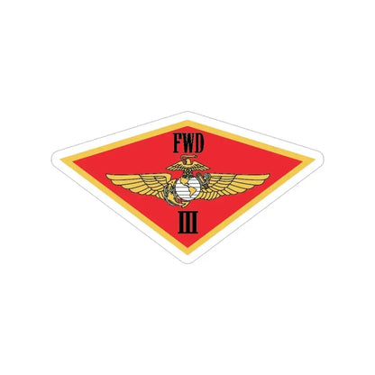 3rd MAW FWD (USMC) Transparent STICKER Die-Cut Vinyl Decal - The Sticker Space