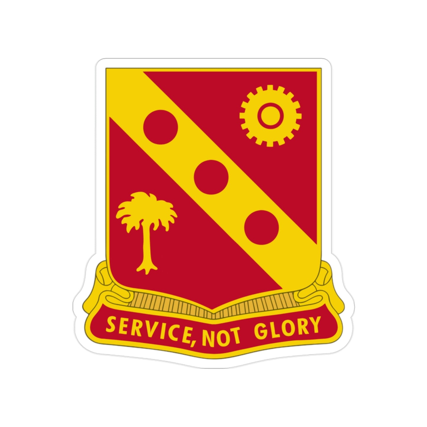 3rd Ordnance Battalion (U.S. Army) Transparent STICKER Die-Cut Vinyl Decal-2 Inch-The Sticker Space