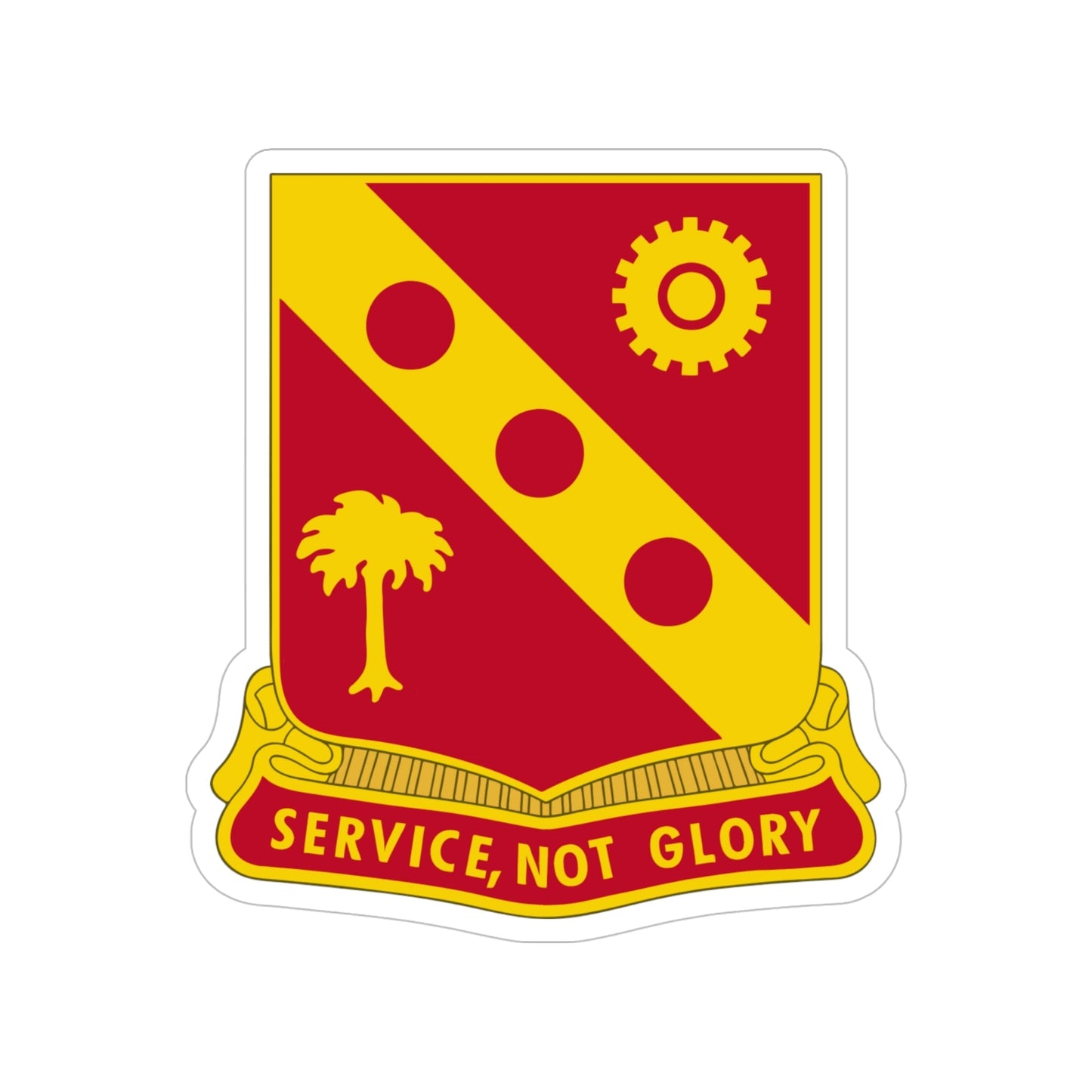 3rd Ordnance Battalion (U.S. Army) Transparent STICKER Die-Cut Vinyl Decal-5 Inch-The Sticker Space