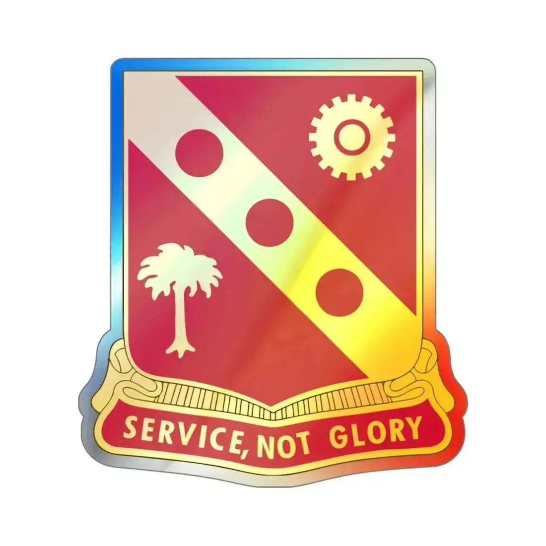 3rd Ordnance Battalion (U.S. Army) Holographic STICKER Die-Cut Vinyl Decal 4 Inch Holographic - The Sticker Space