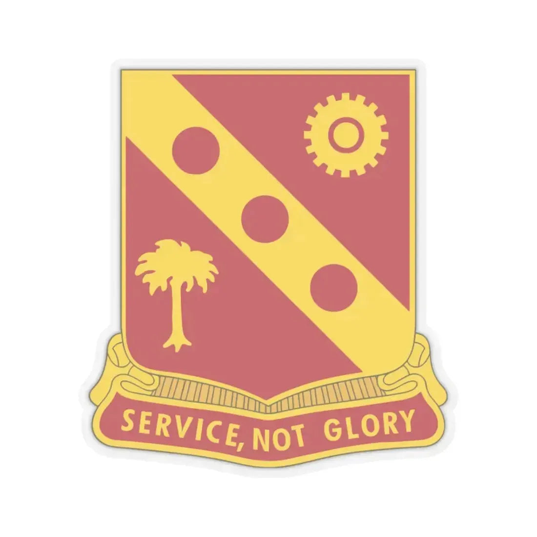 3rd Ordnance Battalion (U.S. Army) STICKER Vinyl Kiss-Cut Decal 3 Inch Transparent - The Sticker Space