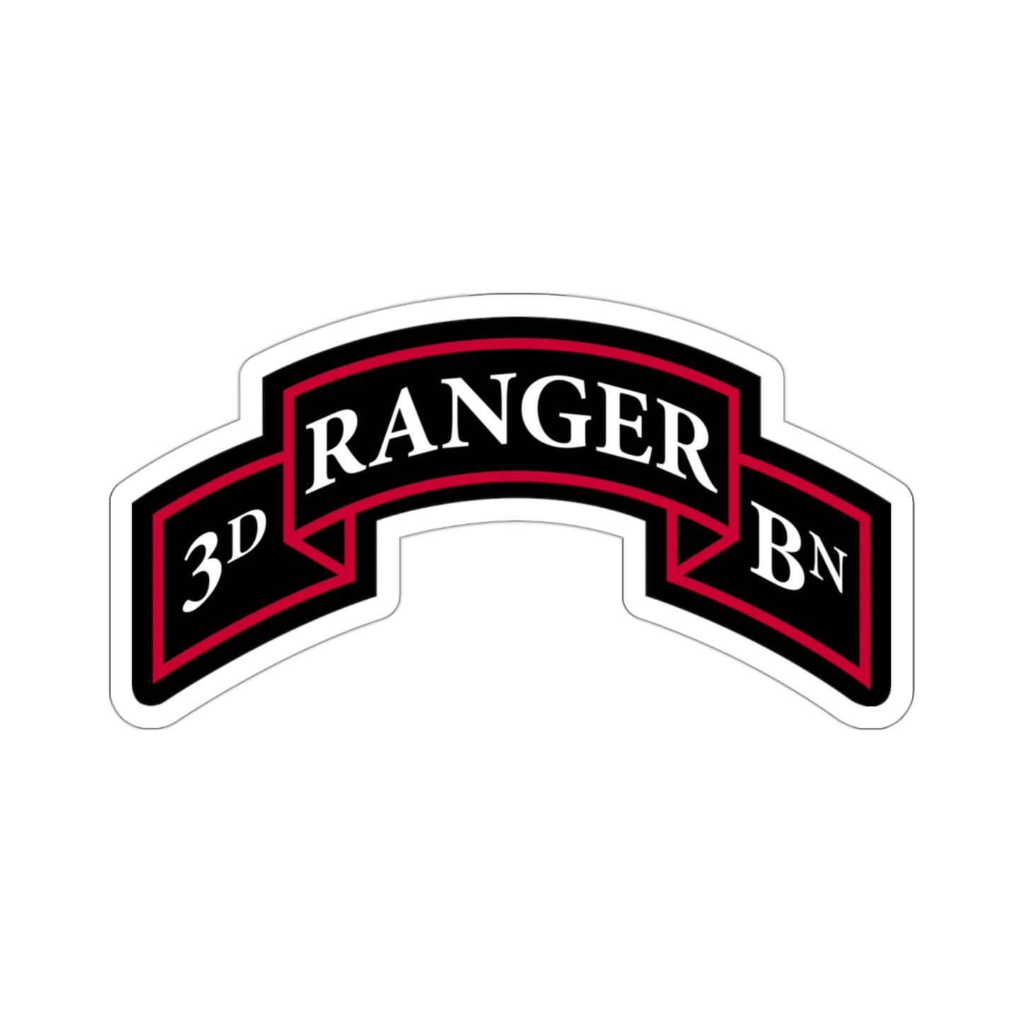 3rd Ranger Battalion (U.S. Army) STICKER Vinyl Die-Cut Decal-3 Inch-The Sticker Space