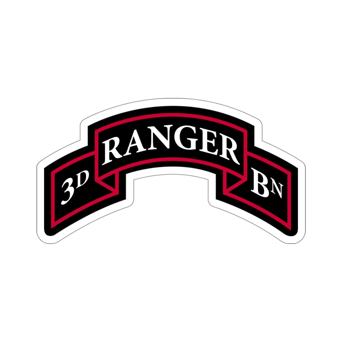 3rd Ranger Battalion (U.S. Army) STICKER Vinyl Die-Cut Decal-4 Inch-The Sticker Space