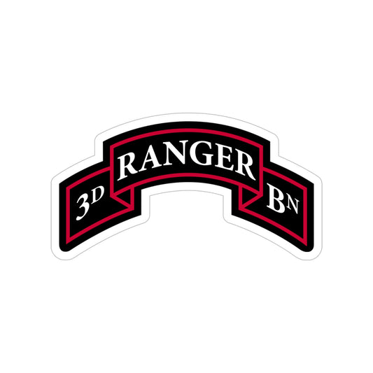 3rd Ranger Battalion (U.S. Army) Transparent STICKER Die-Cut Vinyl Decal-6 Inch-The Sticker Space