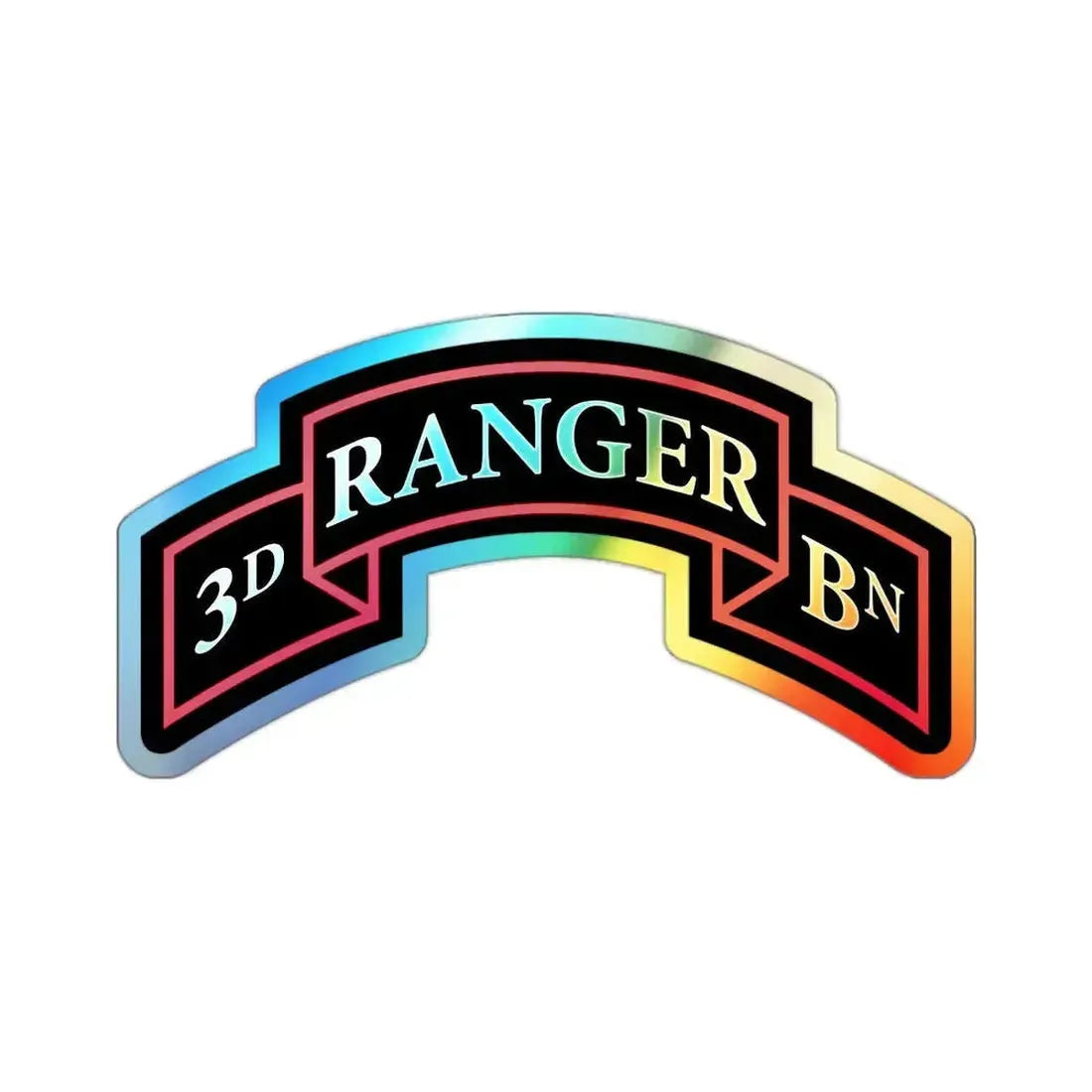 3rd Ranger Battalion (U.S. Army) Holographic STICKER Die-Cut Vinyl Decal - The Sticker Space