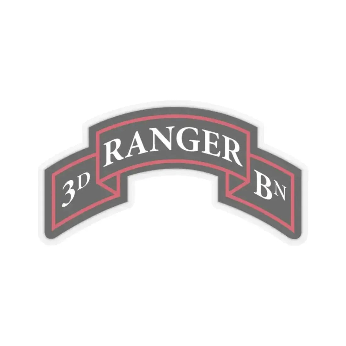 3rd Ranger Battalion (U.S. Army) STICKER Vinyl Kiss-Cut Decal 2 Inch Transparent - The Sticker Space