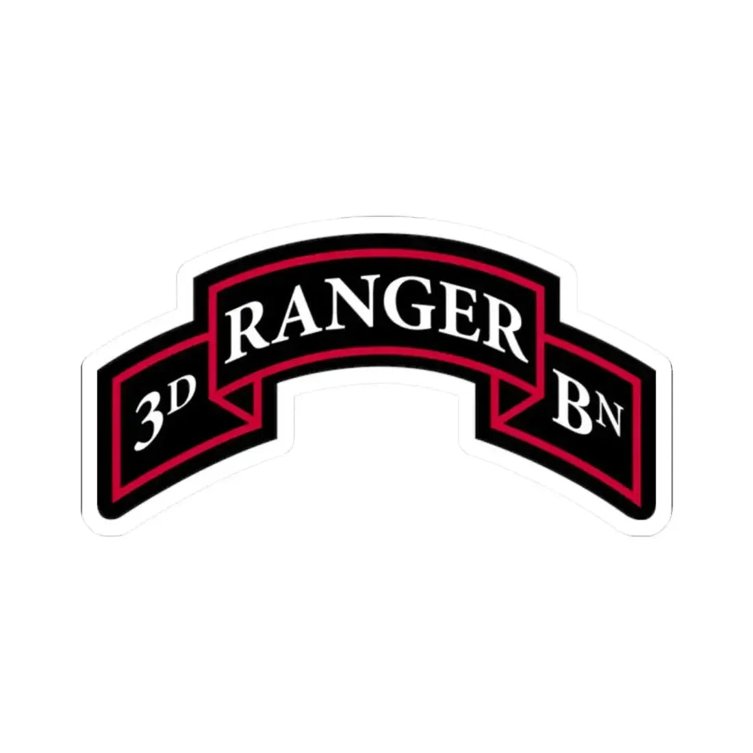 3rd Ranger Battalion (U.S. Army) STICKER Vinyl Kiss-Cut Decal 2 Inch White - The Sticker Space