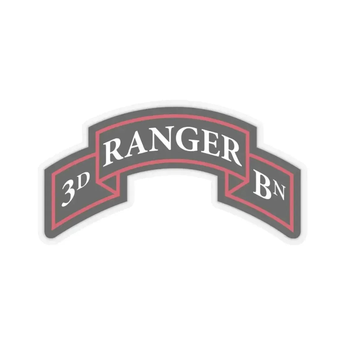 3rd Ranger Battalion (U.S. Army) STICKER Vinyl Kiss-Cut Decal 3 Inch Transparent - The Sticker Space