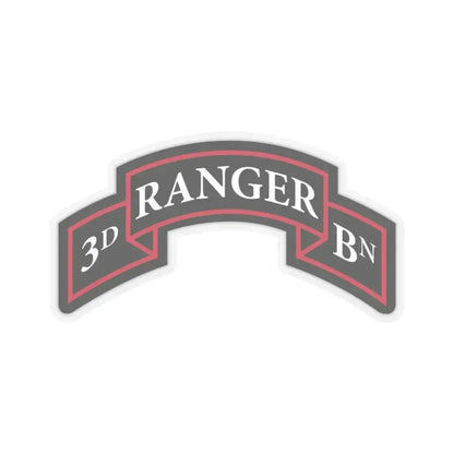 3rd Ranger Battalion (U.S. Army) STICKER Vinyl Kiss-Cut Decal 3 Inch Transparent - The Sticker Space