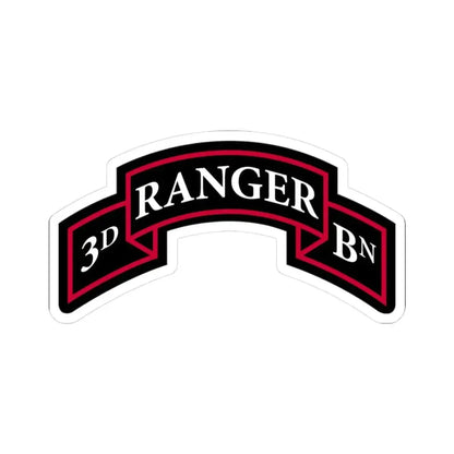 3rd Ranger Battalion (U.S. Army) STICKER Vinyl Kiss-Cut Decal 3 Inch White - The Sticker Space