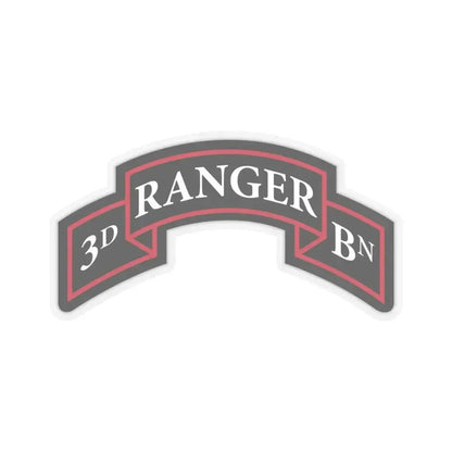 3rd Ranger Battalion (U.S. Army) STICKER Vinyl Kiss-Cut Decal 4 Inch Transparent - The Sticker Space