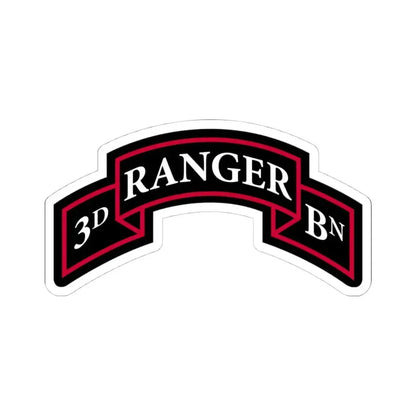 3rd Ranger Battalion (U.S. Army) STICKER Vinyl Kiss-Cut Decal 4 Inch White - The Sticker Space