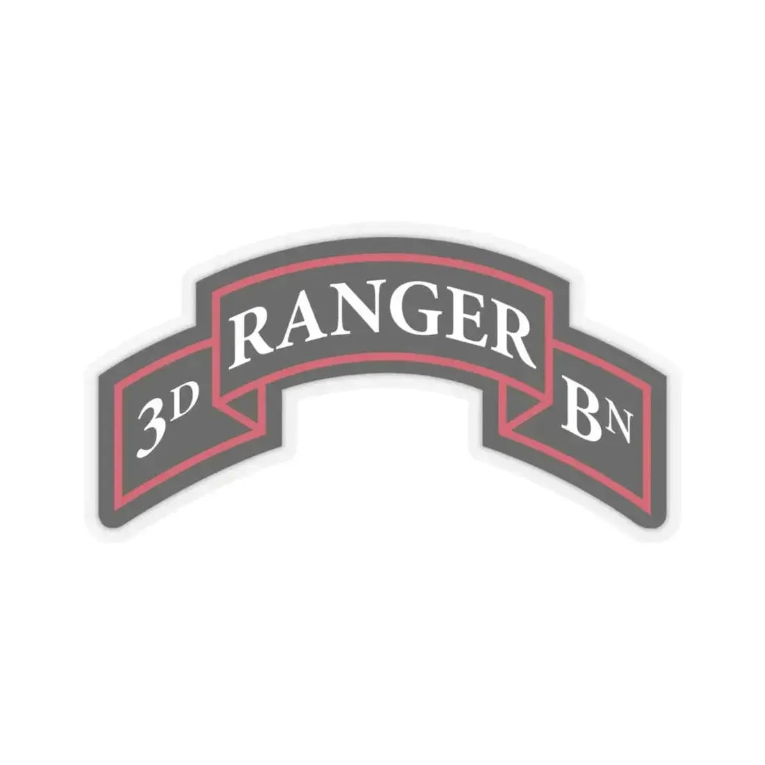 3rd Ranger Battalion (U.S. Army) STICKER Vinyl Kiss-Cut Decal 6 Inch Transparent - The Sticker Space