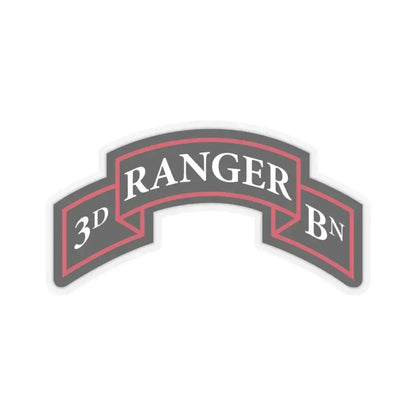 3rd Ranger Battalion (U.S. Army) STICKER Vinyl Kiss-Cut Decal 6 Inch Transparent - The Sticker Space
