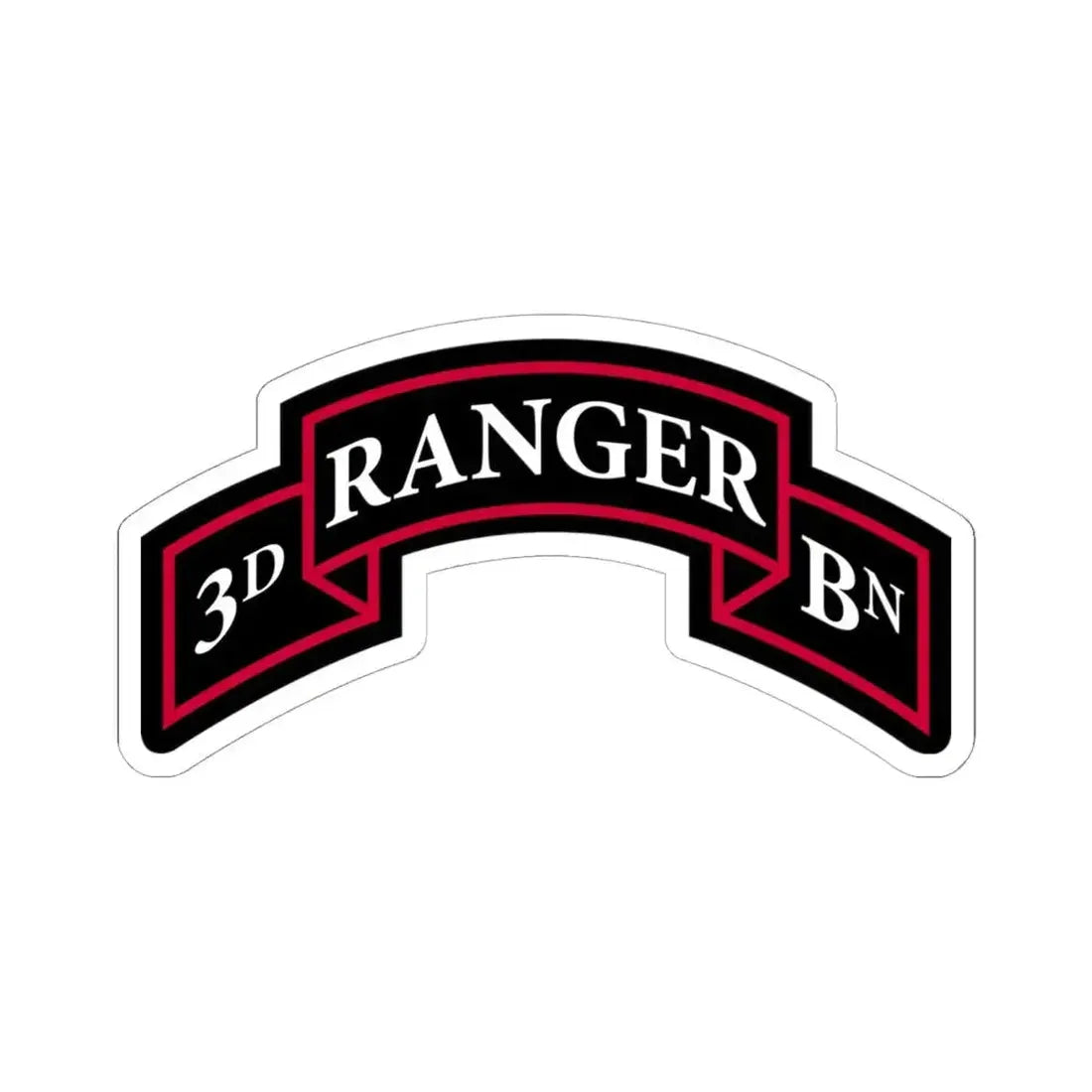 3rd Ranger Battalion (U.S. Army) STICKER Vinyl Kiss-Cut Decal 6 Inch White - The Sticker Space