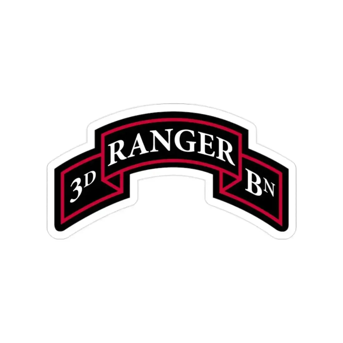 3rd Ranger Battalion (U.S. Army) Transparent STICKER Die-Cut Vinyl Decal 2 Inch - The Sticker Space