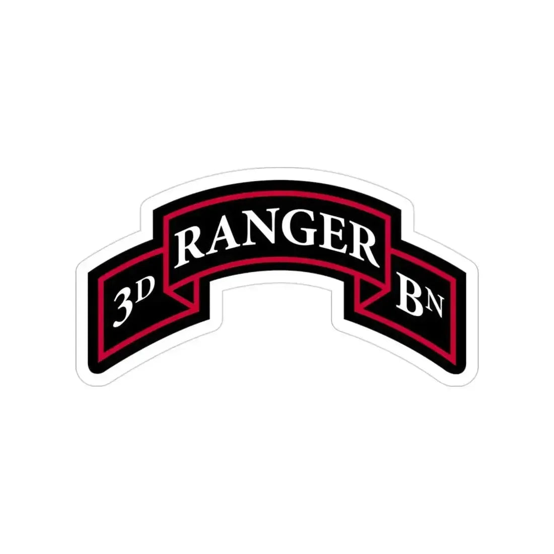 3rd Ranger Battalion (U.S. Army) Transparent STICKER Die-Cut Vinyl Decal 3 Inch - The Sticker Space