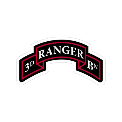 3rd Ranger Battalion (U.S. Army) Transparent STICKER Die-Cut Vinyl Decal 3 Inch - The Sticker Space