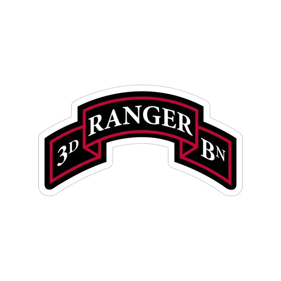 3rd Ranger Battalion (U.S. Army) Transparent STICKER Die-Cut Vinyl Decal 4 Inch - The Sticker Space
