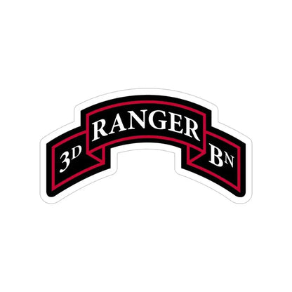 3rd Ranger Battalion (U.S. Army) Transparent STICKER Die-Cut Vinyl Decal 5 Inch - The Sticker Space