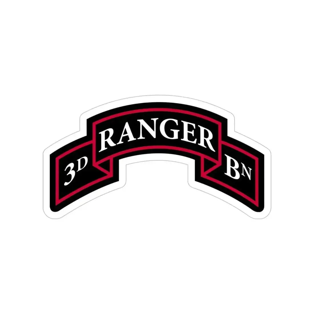 3rd Ranger Battalion (U.S. Army) Transparent STICKER Die-Cut Vinyl Decal 6 Inch - The Sticker Space