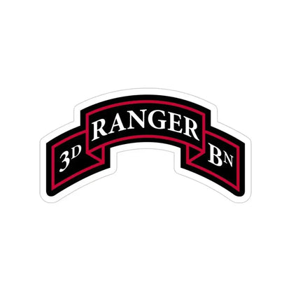 3rd Ranger Battalion (U.S. Army) Transparent STICKER Die-Cut Vinyl Decal 6 Inch - The Sticker Space