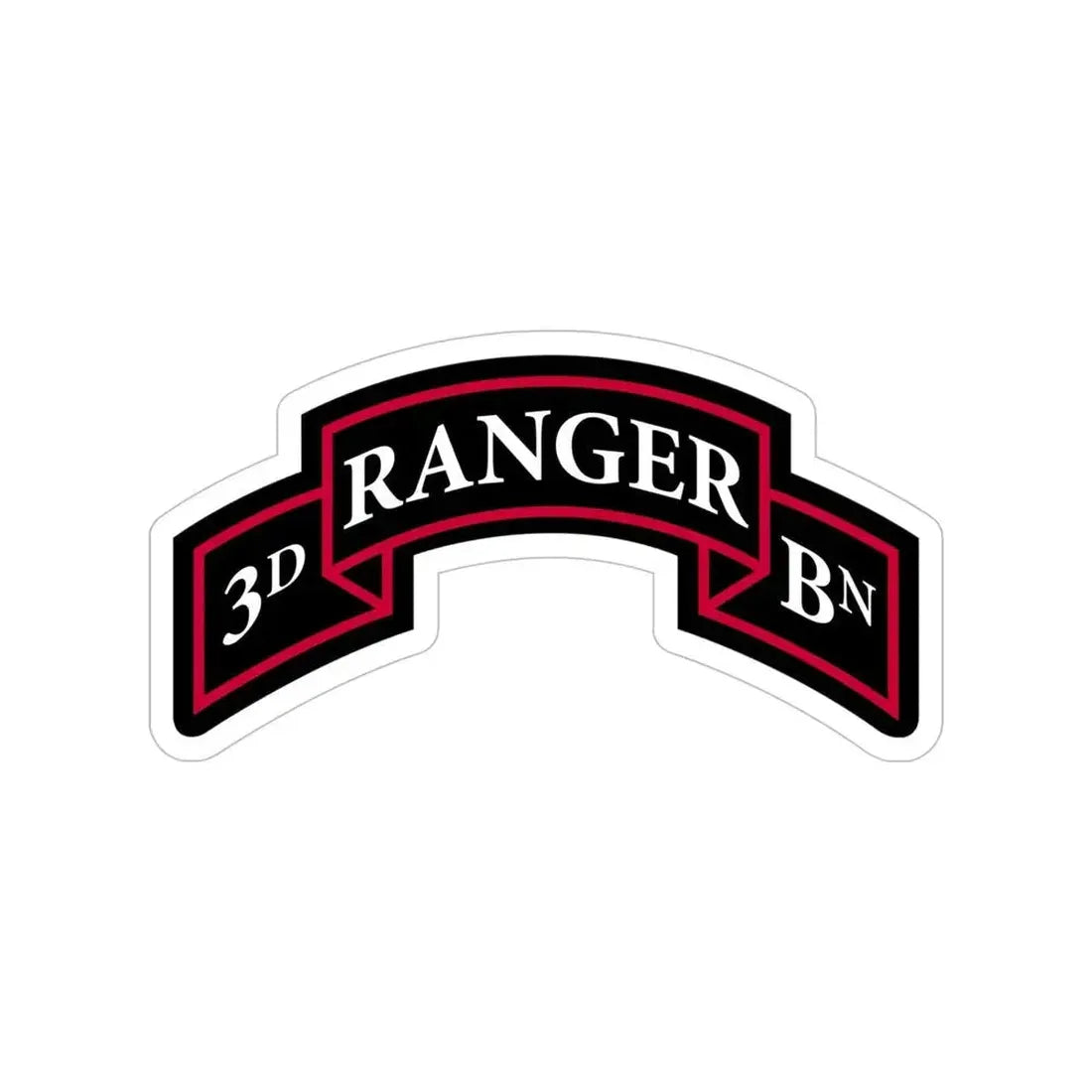 3rd Ranger Battalion (U.S. Army) Transparent STICKER Die-Cut Vinyl Decal 6 Inch - The Sticker Space