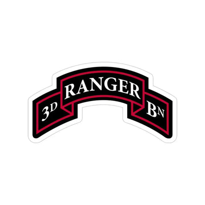 3rd Ranger Battalion (U.S. Army) Transparent STICKER Die-Cut Vinyl Decal 6 Inch - The Sticker Space