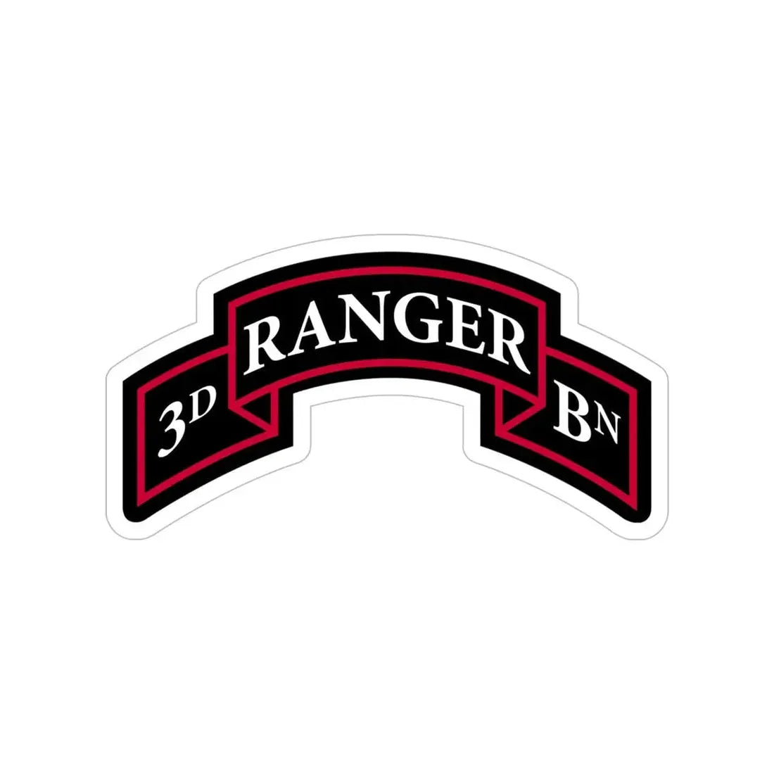 3rd Ranger Battalion (U.S. Army) Transparent STICKER Die-Cut Vinyl Decal - The Sticker Space