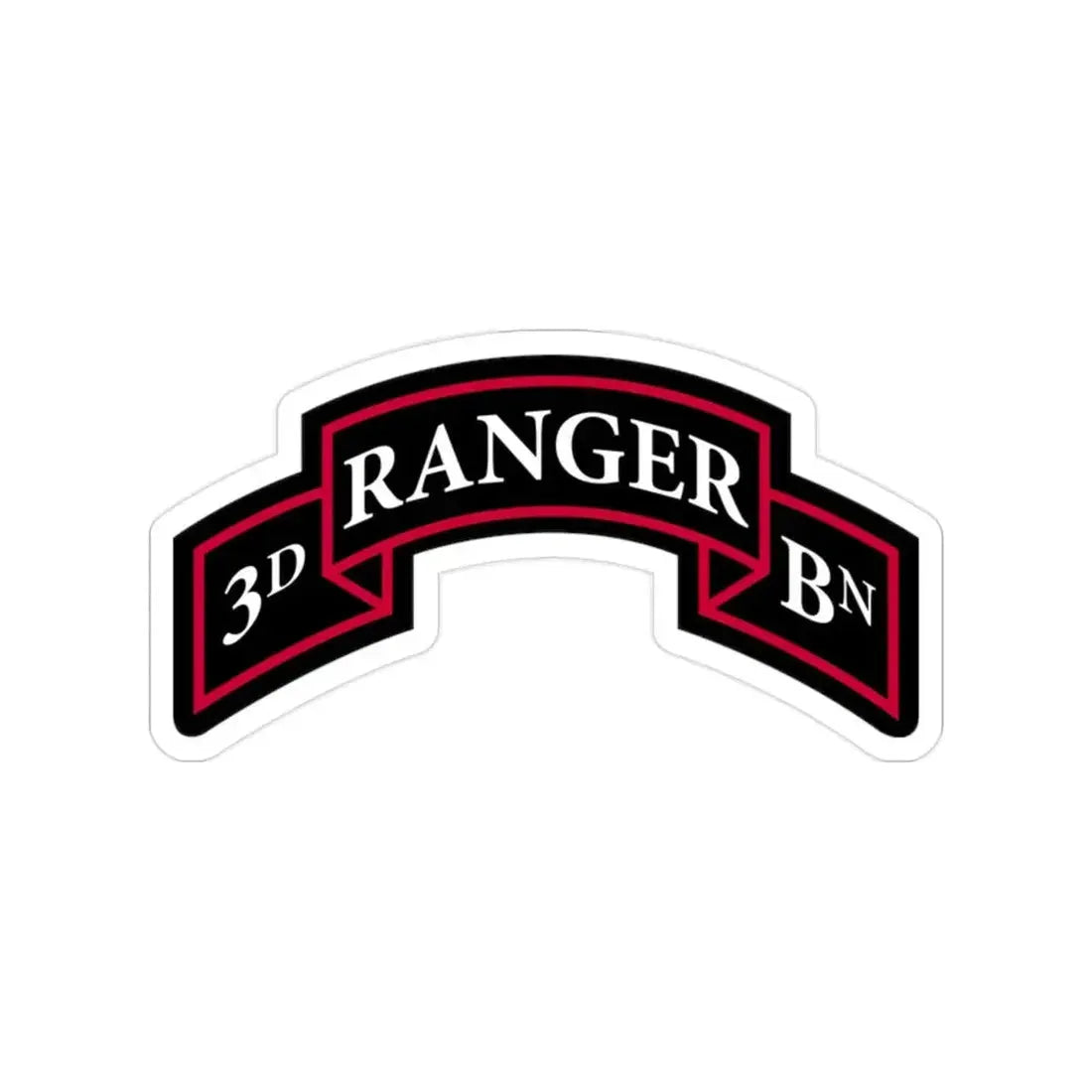 3rd Ranger Battalion (U.S. Army) Transparent STICKER Die-Cut Vinyl Decal - The Sticker Space