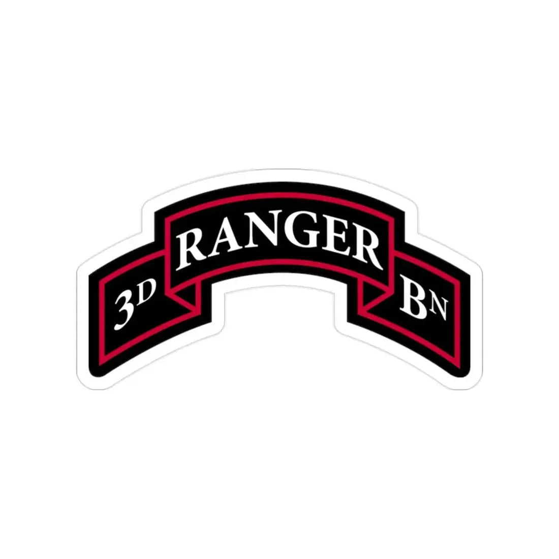 3rd Ranger Battalion (U.S. Army) Transparent STICKER Die-Cut Vinyl Decal - The Sticker Space