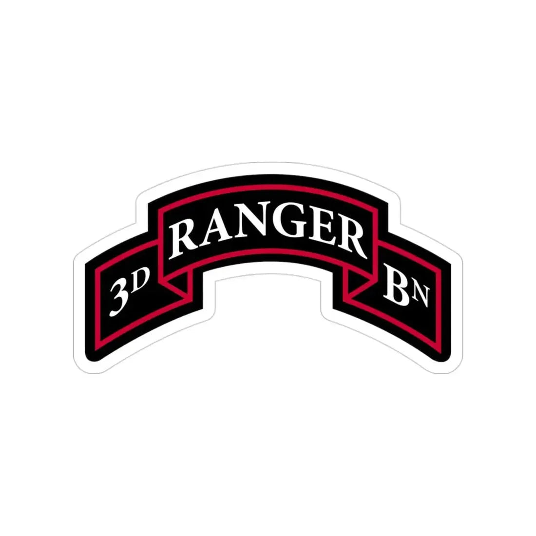 3rd Ranger Battalion (U.S. Army) Transparent STICKER Die-Cut Vinyl Decal - The Sticker Space
