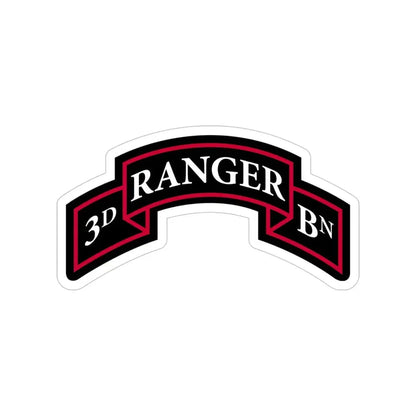 3rd Ranger Battalion (U.S. Army) Transparent STICKER Die-Cut Vinyl Decal - The Sticker Space