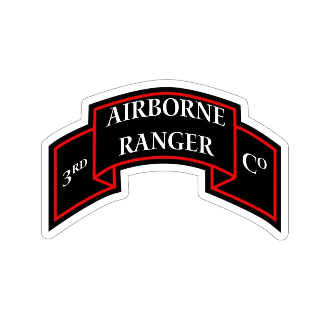3rd Ranger Infantry Company (U.S. Army) STICKER Vinyl Die-Cut Decal 3 Inch - The Sticker Space