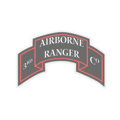 3rd Ranger Infantry Company (U.S. Army) STICKER Vinyl Kiss-Cut Decal 2 Inch Transparent - The Sticker Space