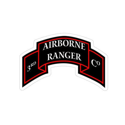 3rd Ranger Infantry Company (U.S. Army) Transparent STICKER Die-Cut Vinyl Decal 6 Inch - The Sticker Space