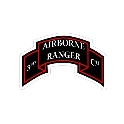 3rd Ranger Infantry Company (U.S. Army) Transparent STICKER Die-Cut Vinyl Decal - The Sticker Space