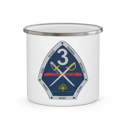 3rd Recruit Training Battalion (USMC) Enamel Mug-12oz-The Sticker Space