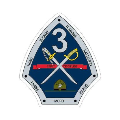 3rd Recruit Training Battalion (USMC) STICKER Vinyl Die-Cut Decal 2 Inch - The Sticker Space