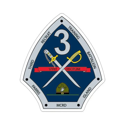 3rd Recruit Training Battalion (USMC) STICKER Vinyl Die-Cut Decal 5 Inch - The Sticker Space