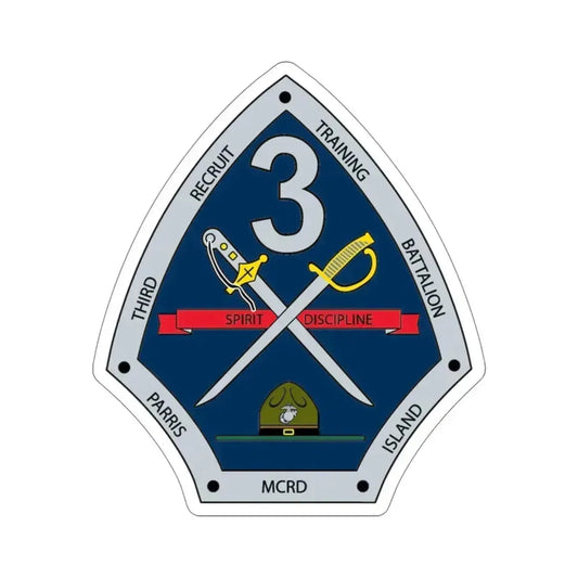 3rd Recruit Training Battalion (USMC) STICKER Vinyl Die-Cut Decal 6 Inch - The Sticker Space