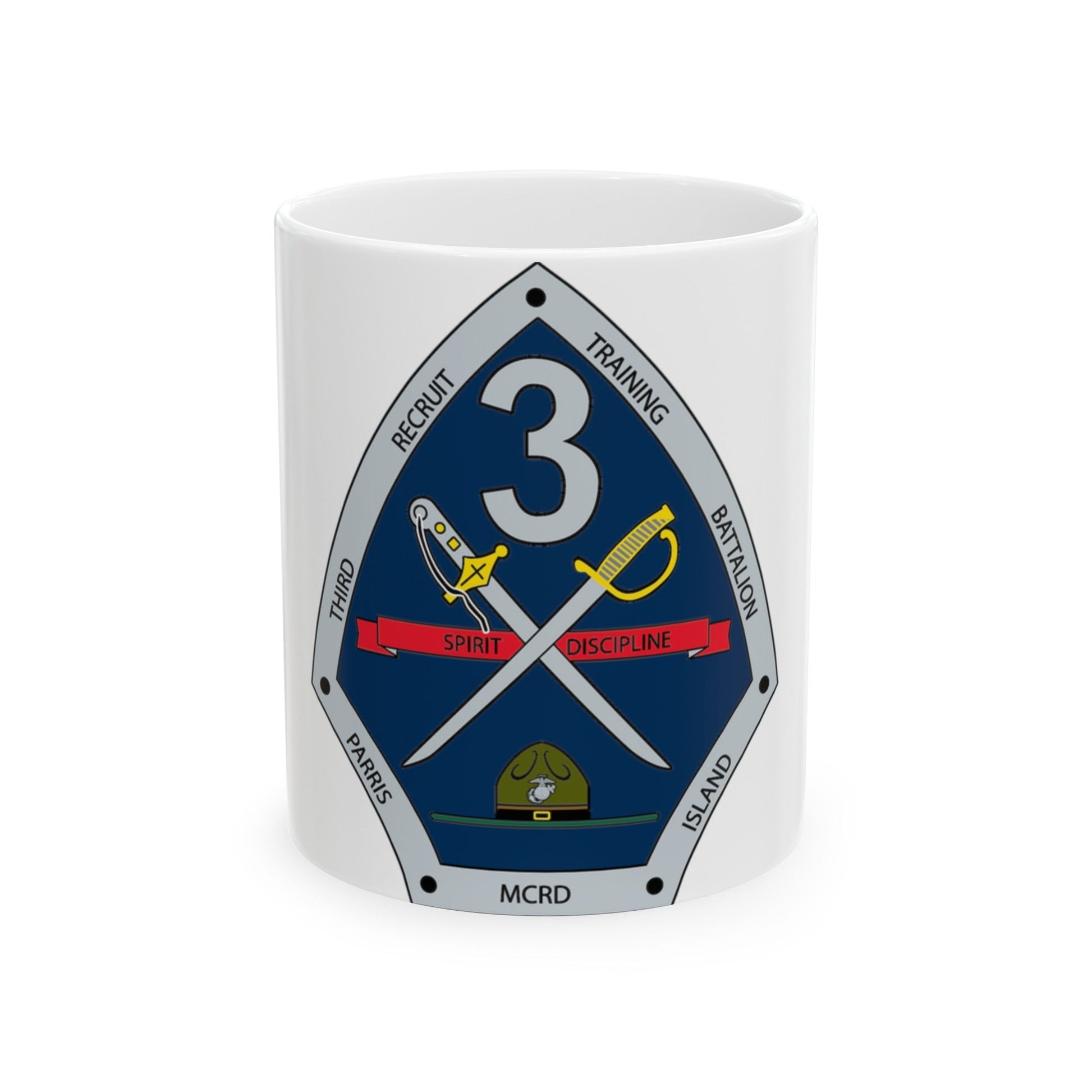 3rd Recruit Training Battalion (USMC) White Coffee Mug-11oz-The Sticker Space