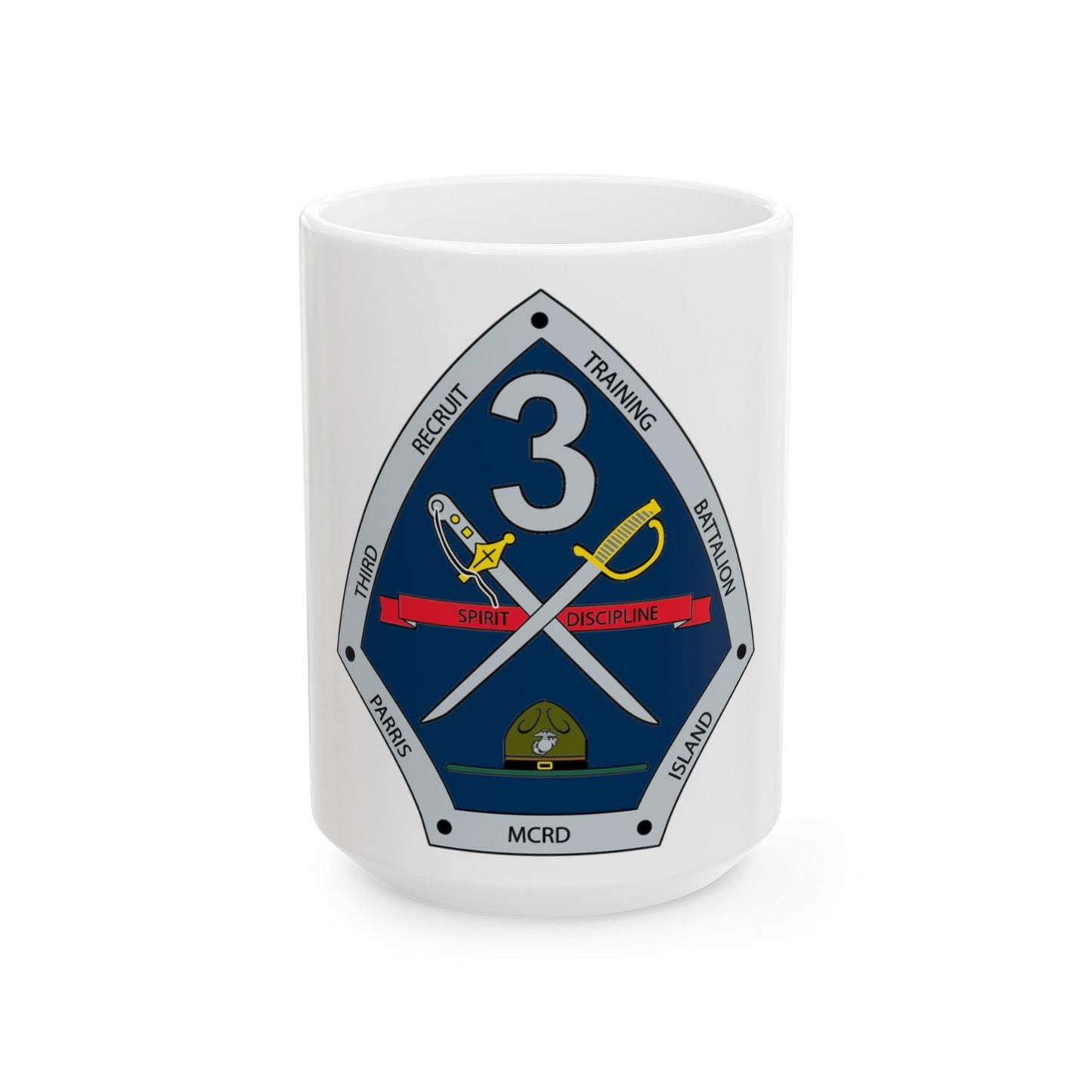 3rd Recruit Training Battalion (USMC) White Coffee Mug-15oz-The Sticker Space