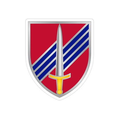 3rd Security Force Assistance Brigade (U.S. Army) REVERSE PRINT Transparent STICKER-2" × 2"-The Sticker Space